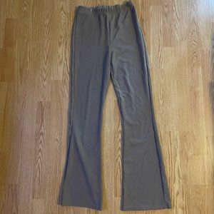 SHEIN tan/beige flare pants